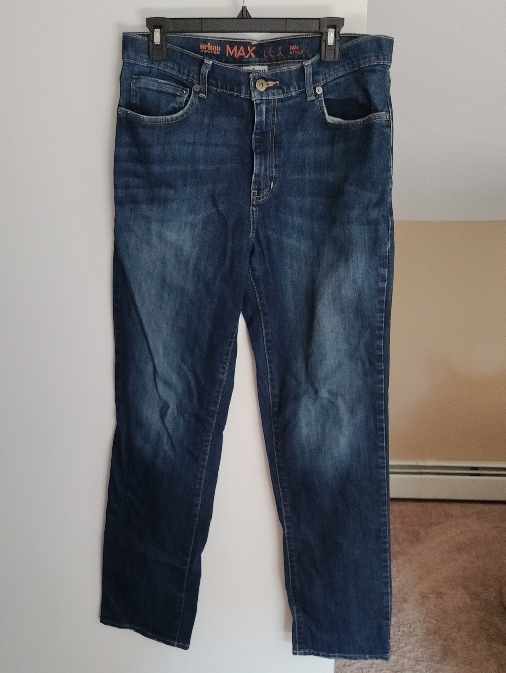 urban pipeline Men's Dark Blue Straight Jeans